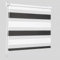 Vkele Doppelrollo Klemmfix ohne Bohren, 50x130cm(BxH) Schwarz-weiß, Duo Rollo Zebrarollo Fensterrollo für Fenster und Tür, Lichtdurchlässig Verdunkelnd, Seitenzugrollo Sonnenschutz Sichtschutz