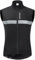 WOSAWE Homme Gilet de Cyclisme Coupe-vent, Toison Thermique Maillot Cycliste sans Manches pour Automne Hiver (Noir XL)