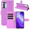 Fertuo Coque pour Oppo Find X3 Lite 5G, Antichoc Portefeuille Étui Housse en Cuir à Rabat Flip Cover Case avec Silicone Bumper, Porte Carte, Béquille, Boucle Magnétique pour Oppo Find X3 Lite, Violet