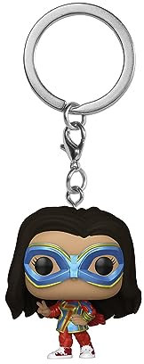 Funko Pop! Keychain: Ms. Marvel - Mini-Figurine en Vinyle à Collectionner Porte-clés Fantaisie - Cadeau de Noël - Idée de Cadeau - Produits Officiels - TV Fans - Mini-Figurine