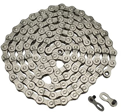 CYSKY 6/7/8 Fach Fahrradkette 1/2 x 3/32 Zoll Fahrrad Schaltkette Stahl 116 Glieder Stahl Hochfest für 6/7/8-Gang Rennrad Mountainbike MTB