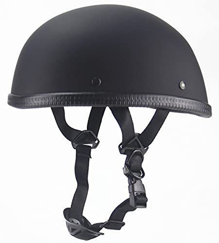 Motorrad-Helm Jethelme Retro Helm mit ECE/DOT Zulassung Roller Helm Moped Halbschale Brain-Cap Scooter-Helm Retro Half Helm für Cruiser Chopper 2,XL=61-62CM