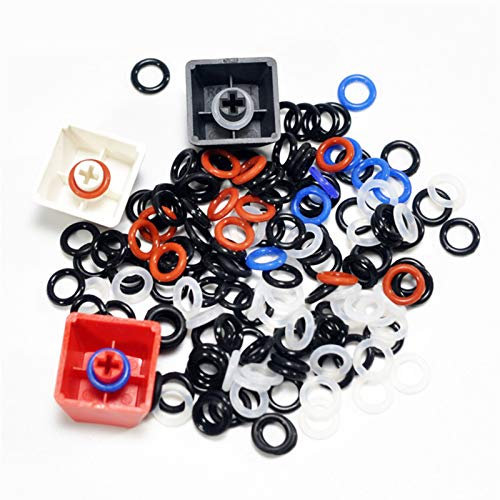 SunXTMY Haushaltstools 110 stücke Keycaps O Ring Seal Switch Sound-Dämpfer for Cherry MX-Tastatur-Dämpfer-Ersatzgeräusch Reduktion Tastatur O-Ring-Siegel (Color : White, Size : 8x5x1.5mm)