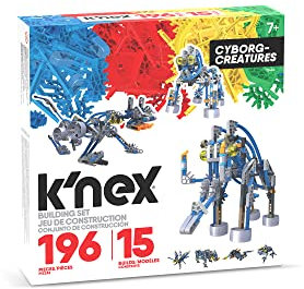 Cyborg-Creatures-Baukastenset, K'NEX, Basic Fun, 12643, 196 Teile / 15 Modelle MINT-Lernset, Lernspielzeug für Jungen und Mädchen, Technik für Kinder, Konstruktionsspielzeug für Kinder ab 8 Jahren