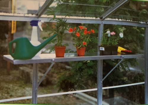 Tibshelf Garden Products Ltd Greenhouse Aluminium Wall Mounted Shelf (60inch long x 10inch wide)