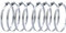AHMistool 8 Stück 304 Verstellbare Edelstahl Rohrschelle Set, Schlauchschellen 59-82 mm, Silber, für Garten, Waschmaschine, Auto Kfz, Befestigen von Schläuchen und Rohren