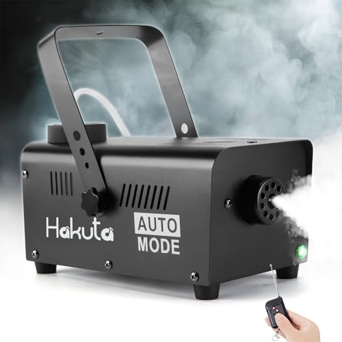 HAKUTA Fog Machine Smoke Machine With Wireless Remote & Auto Spray | Fog/Smoke Machine, Automatic Spray Function, Great for Halloween, Christmas, Weddings, Parties, DJ, Stage Shows