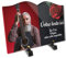 Placa funeraria libro con foto personalizable en plexi, diseño de rosa roja en pizarra, diferentes tamaños, grosor 6 mm, personalizado en varias líneas 30 x 20 cm