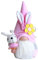 ENLACE Ostern Frühling Wichtel, Handgemachte Plüsch Puppen, Ostern Hasen Ohren Puppen Dolls, Wichtel Ostern Heimdekoration, für Tischdekoration Deko Osterdekoration Frühling, Rosa