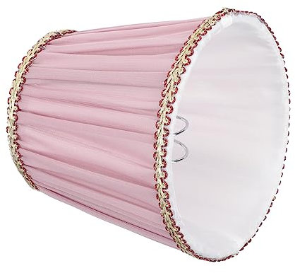 DOITOOL Aufstecken Stoff-Lampenschirm Schlafzimmer-Lampenschirm Plissierter Lampenschirm Lampenschirme Für Tischlampe Antiker Kronleuchter Miniatur-Dekoration Vintage- Lampenschutz