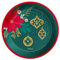 Horeca Collection 8 Unidades - Platos Desechables Postre Cartón de Ø 18 cm con Temática Tradicional. Platos Biodegradables Navidad, 100% Reciclables. Perfectos Celebraciones y Eventos.