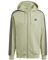 adidas Felpa da uomo Essentials in pile con 3 strisce e cerniera intera, L alto 5,1 cm