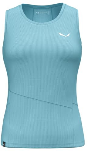 Salewa Damen Puez Sporty Dry Tanktop Women Hiking Shirt, Air Blue, M EU