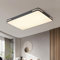 Style home Deckenleuchte LED Deckenlampe 192W dimmbar mit Fernbedienung, warmweiß bis kaltweiß einstellbar, Rechteckige Leuchte für Wohnzimmer Schlafzimmer Büro (Schwarz, 90 * 60 * 6cm)