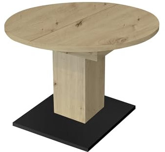 möbelando Esstisch - 80x75x80cm (BxHxT) Asteiche