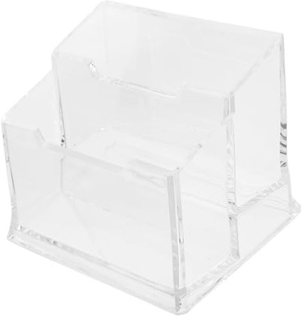 STOBOK Porte-cartes De Visite Transparent Présentoir Pour Cartes De Visite Organisateur De Rangement Pour Bureau