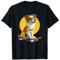 Coole Sonnenbrille Hund sitzend auf Skateboard für Jungen und Mädchen T-Shirt