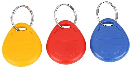 Gadpiparty 3pcs Security Lock Key Fob Id Token Tags Keypad Access Control Compatible Upvc Doors Key Fob Keychain Id Holder