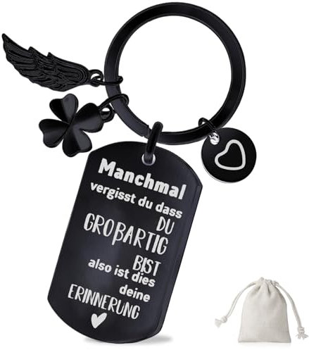 Sugeru Schlüsselanhänger mit Gravur - mutmacher | geschenk beste freundin geburtstag | glücksbringer | abschiedsgeschenk | motivationsgeschenke | kollegin geschenk ideen teenager mädchen (Ⅱ-Schwarz)