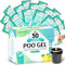 CRAZYTHUR Portable Toilet Gel, 50 Packets Camp Toilet Portable Gel, Poo Powder with Lemon Scent, Eco Gel for Portable Toilet Powder, Travel Toilet Gel for Outdoor Camping and Hiking