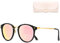 Cleoxyge Polarisierte Sonnenbrille Damen-Herren,Vintage Elegant Metallrahmen UV400-Schutz Outdoor Für Angeln Fahren Reisebrille Mode Sonnenbrille （Red）
