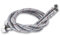 Haiba Pack of 2 Kitchen/Basin Monobloc Mixer Tap Connectors Flexi Pipes Tails British Standard Pipe M10 x1/2 Fitting 900mm Long (Silver Pipes)