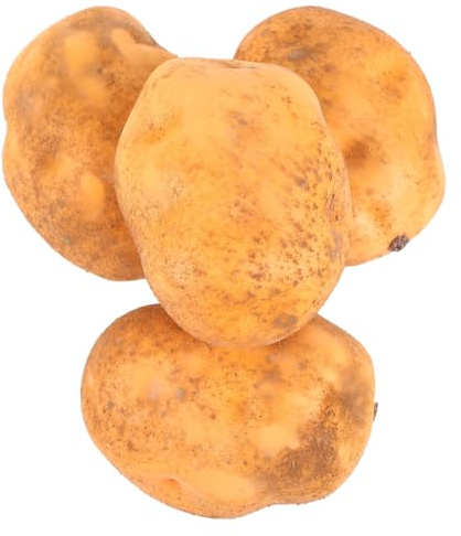 Levemolo Artificiale Patate Modello Ornamenti Confezione da 4 Pezzi Realistico Texture Schiuma Modello Vegetale Decorazione per Cucina Ristorante Negozio Mercato Giocattoli