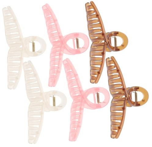 Beatifufu 6pezzi Grandi Ferma Per Donna Clip Dente Di Squalo Accessori Eleganti Per Spessi e Lunghi Per Occasioni e Uso Quotidiano
