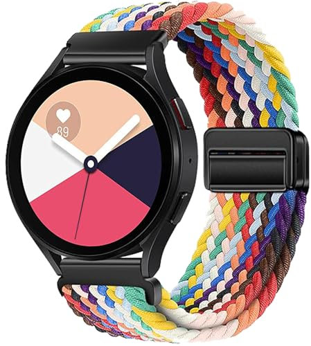 Magnetisch Ersatzarmband für Amazfit GTS 4/GTS 4 Mini/GTS 3/GTS 2/2e/2 Mini/GTR Mini/GTR 42mm, 20mm Nylon Sport Armband Uhrenarmband, Armbänder für Amazfit Bip 3/3 Pro/Bip U/U Pro/Bip S/S Lite