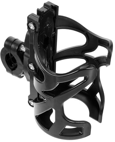 WESIEVYA 1 Juego Porta Bebidas Para Motocicleta Accesorios Para Motos Gadgets Accesorios Para Bicicletas Portavasos Del Manillar Jaula De Botella Sostenedor De Botella El Plastico Black
