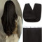S-noilite Tape Extensions Echthaar 10pcs Extensions Echthaar Naturschwarz Tape In Extensions Echthaar Invisible Haarverlängerung Tape 60cm 25g Glatt