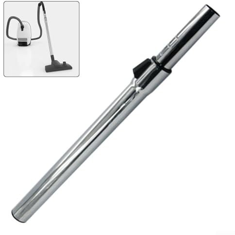 Eawfgtuw Tubo telescópico de metal para aspiradora MIELE, compatible con series S8, S6, C2, C3, H1, S8000, longitud ajustable, barra de extensión recta para cachorro D-807 D-809 (interior de 32 mm)