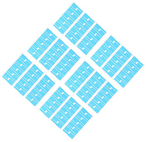 OFFSCH 20 Piezas Etiquetas Autoadhesivas Forma p Identificador Cables Etiquetas Cables Ordenador Fácil Identificar