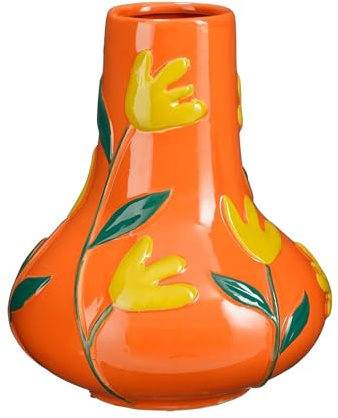 Mica Decorations Vase AVA - 25x25x30 cm - Keramik - Orange