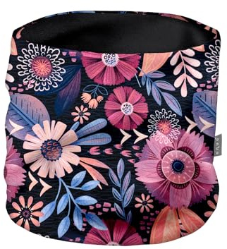 unuo, Kinder-Fleece-Halswärmer Basic, Magische Blumen