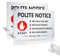 2 Pack No Cold Callers Sign for Front Door Sticker, 15 x 10CM Polite Notice No Cold Callers Sign Metal Brushed Aluminium,Self Adhesive for Letterbox Ring Doorbell with Pre-drilled Holes