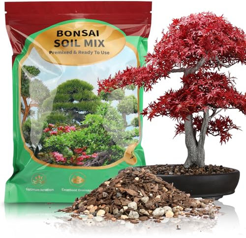 GOTVUGE Professionelle Bonsaierde mit verbesserter Luftdurchlässigkeit und Drainage – Hochwertige Pflanzerde für Bonsai | 10 L Premium Bonsai Substratmischung