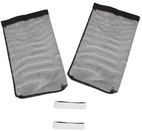 Récupérateur de Peluches pour Sèche-linge Extérieur Noir 2 Pièces | Nylon Souple, Filtration, Installation Facile, Usage pour Conduit Extérieur, Design Classique