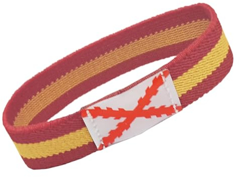Tiendas LGP - Pulsera elástica, Bandera de España con diseño de Bandera Cruz de Borgoña