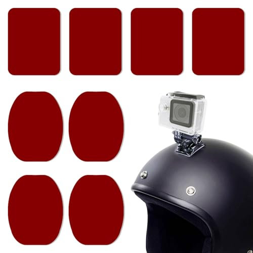 Nangilo Dash Cam Sticky Pads for Nextbase,8PCS Dashcam Sticky Pads,3m Sticky Pads Double Sided,Double Sided Adhesive Mount,Sticky Pads for Action Cameras & Dashcams(Red)