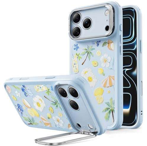 ESR für iPhone 17 Pro Max Hülle Flex-Ständer, für MagSafe, Hellblau | Kamerasteuerung, Vergilbungsschutz, 3X Militär-Sturzschutz, Magnetische Handyhülle, Air Guard Ecken