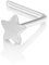 Mia Gioielli - Nasenpiercing gold 750 (18 karat) Nasenstecker Stern, F-05298-0B03S