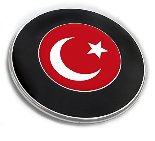 Motoking Emblemaufkleber mit Flagge - TÜRKEI - Flaggen Embleme, Flaggenaufkleber
