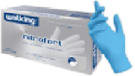 ealking Guanti Nitrofort Taglia XL Monouso Nitrile Blu Anallergico Articolo 010254