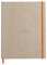 RHODIA 117705C - Beige Flexible Notebook - A4+ - Lined - 160 Detachable Pages - Ivory Clairefontaine Paper 90 g/m - Bookmark, Elastic Closure - Faux Leather Cover - Rhodiarama Collection