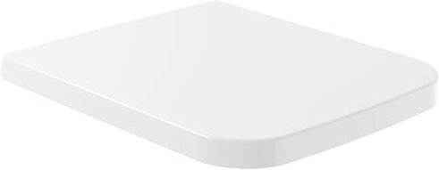Villeroy & Boch Venticello WC-Sitz, Toilettendeckel mit Absenkautomatik, abnehmbarer Toilettensitz aus bruchsicherem Duroplast, Klodeckel Original Ersatzteil, rechteckig, Weiß Alpin, glänzend