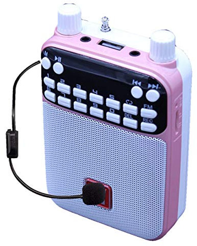 Mr Entertainer Popbox Enceinte portable pour karaoké avec amplificateur de voix et microphone pour enfants Fonctionne avec n'importe quel smartphone, iPad ou tablette Rose