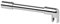 Stabilisierungsstange für Duschen/Haltestange-Set Glas/Wand 90° Ø19mm 1000mm / Runde Stabistange für Duschabtrennung (Oberfläche: Chrom)