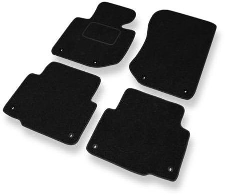 Mossa - Fußmatten Auto kompatibel mit BMW 3er M3 II E36 (1992-1999) - schwarz Automatten Autoteppiche 1