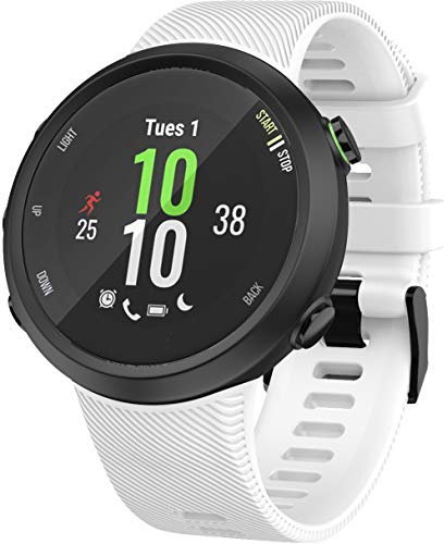 Shieranlee kompatibel mit Garmin Forerunner 45S Armband Silicone Sport Ersatz-Uhrenarmband für Garmin Forerunner 45S GPS-Laufuhr